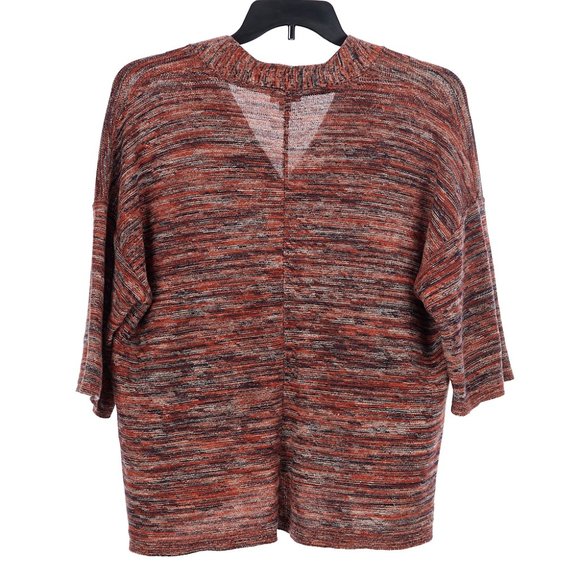 PureJill Boxy Oversized Cotton Blend V Neck Sweater Top Size XS Petite - Picture 7 of 7